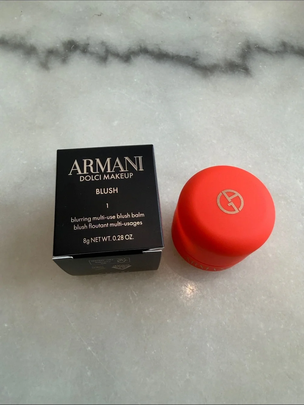 Armani beauty dolci cream blush 1 rose blush red *